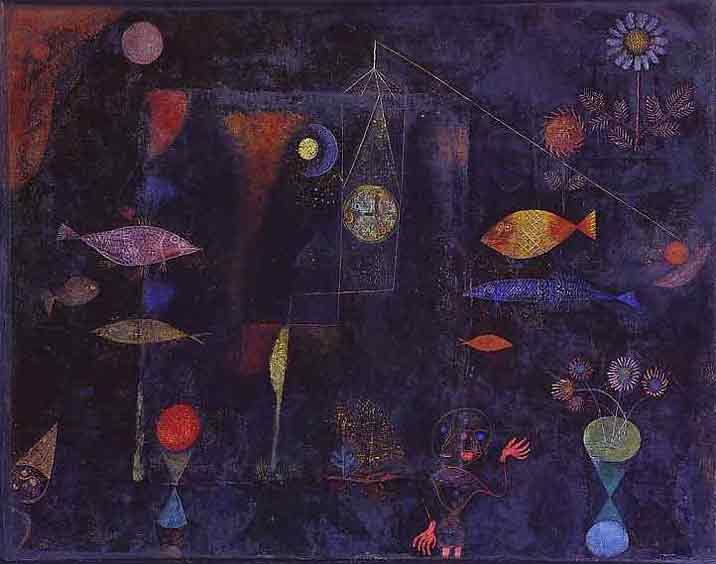 Fish Magic painting - Paul Klee Fish Magic art painting